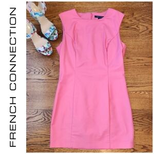 Coral Pink Sheath Minidress